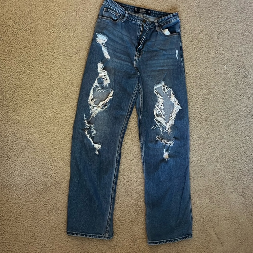 holister Ultra high rise dad jean